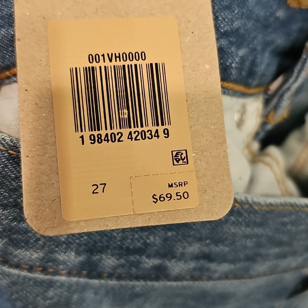 Levi's Blue Denim Straight Midi Skirt - Picture 6 of 10